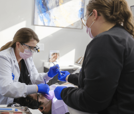 Woman with dental emergency in Mankato